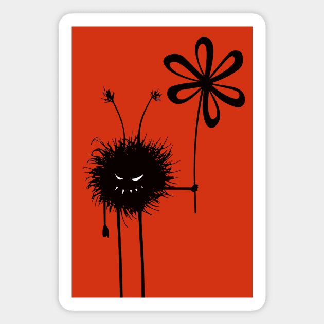 Evil Flower Bug Magnet by Boriana Giormova